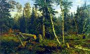 Ivan Shishkin Lumbering oil painting artist